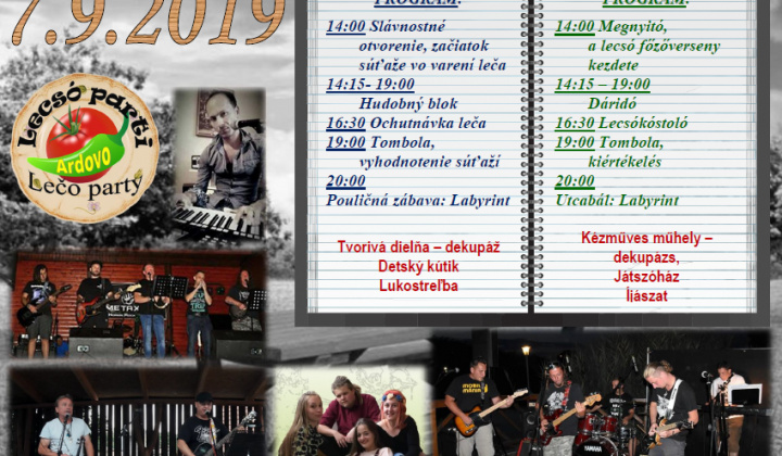 Lečo párty- Lecsó parti 7.9.2019