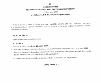 Voľby / Voľby do Európskeho parlamentu 2019 - foto