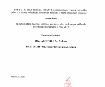 Voľby / Voľby do Európskeho parlamentu 2019 - foto