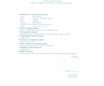 Profil verejného obstarávania